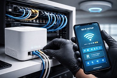 ID-IT - Installatie en optimalisatie van professionele Wi-Fi en netwerken Wi-Fi installatie en netwerkoplossingen door ID-IT - stabiele internetverbinding